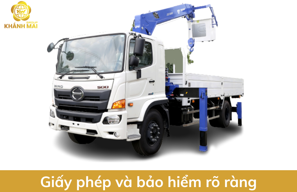 Đơn vị cho thuê xe cẩu có giấy phép và bảo hiểm rõ ràng Đơn vị cho thuê xe cẩu có giấy phép và bảo hiểm rõ ràng