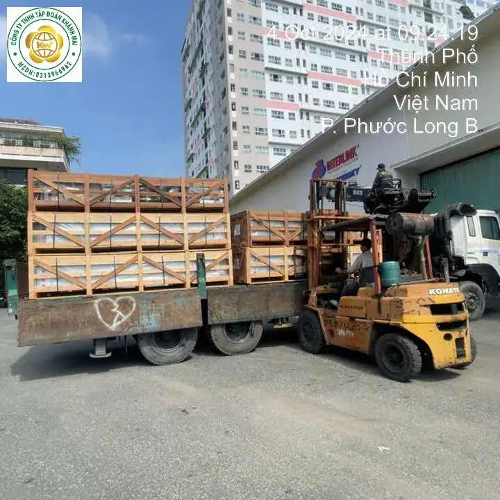 Vận chuyển kiện thang máy KCN Tân Hương Tiền Giang