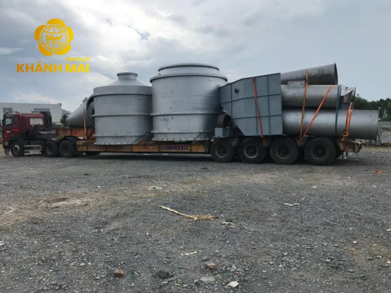 Xe moóc vận chuyển bồn và ống công nghiệp cồng kềnh