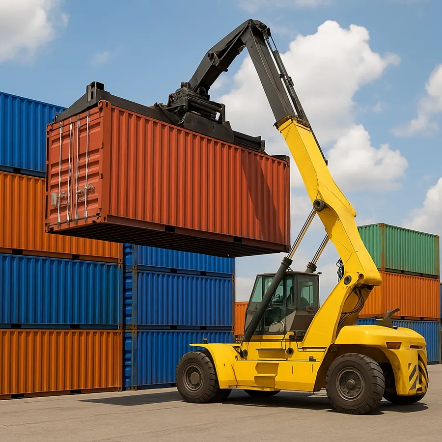 nâng hạ container an toàn
