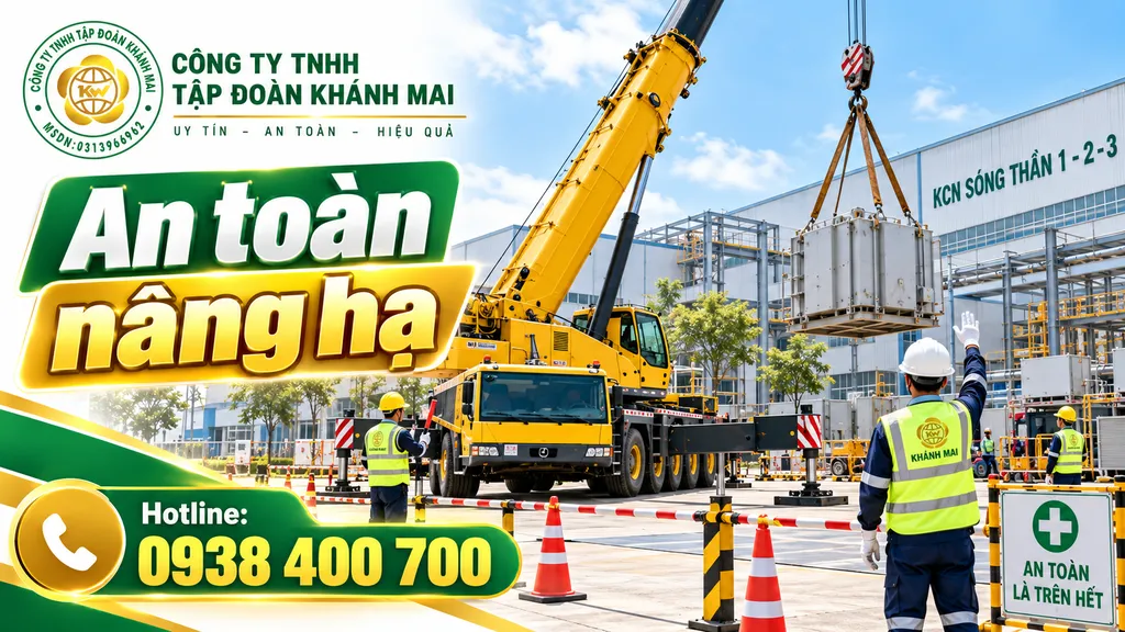 An toàn nâng hạ tại KCN Sóng Thần 1 2 3