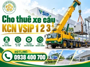 Cho thuê xe cẩu KCN VSIP 1 2 3