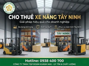 Dịch vụ cho thuê xe nâng Tây Ninh giá rẻ