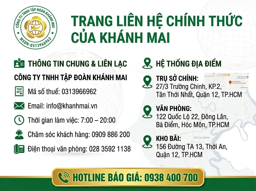 Liên hệ Khánh Mai Group