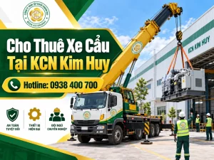 Cho thuê xe cẩu tại KCN Kim Huy