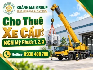 Cho thuê xe cẩu tại KCN Mỹ Phước 1, 2, 3