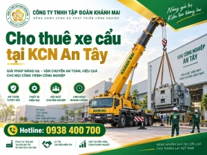 Cho thuê xe cẩu tại KCN An Tây