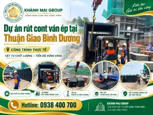 Dự án rút cont ván ép tại Thuận Giao Bình Dương