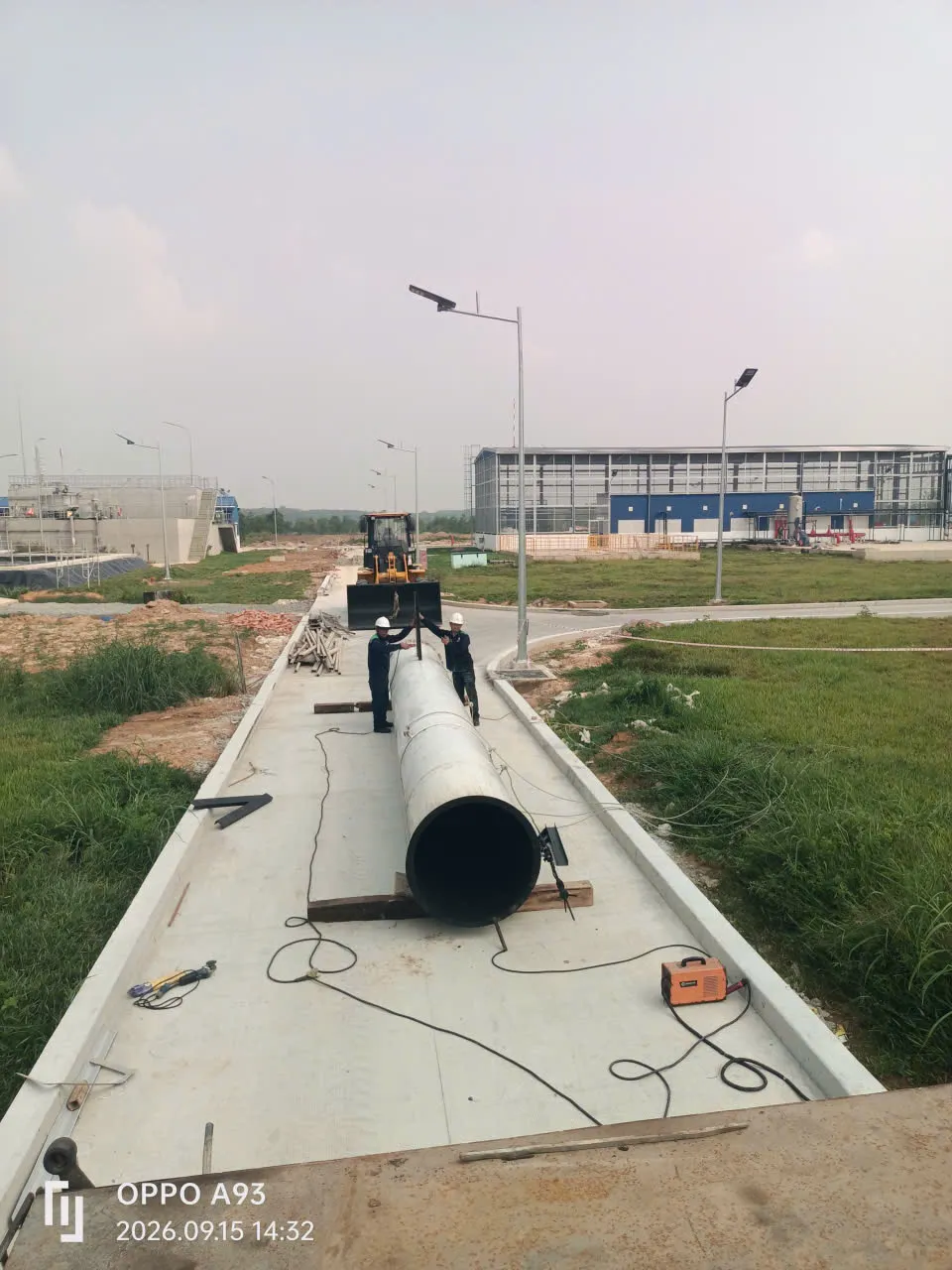 Kết cấu dạng ống tại mặt đất trong dự án xe cẩu Tây Ninh