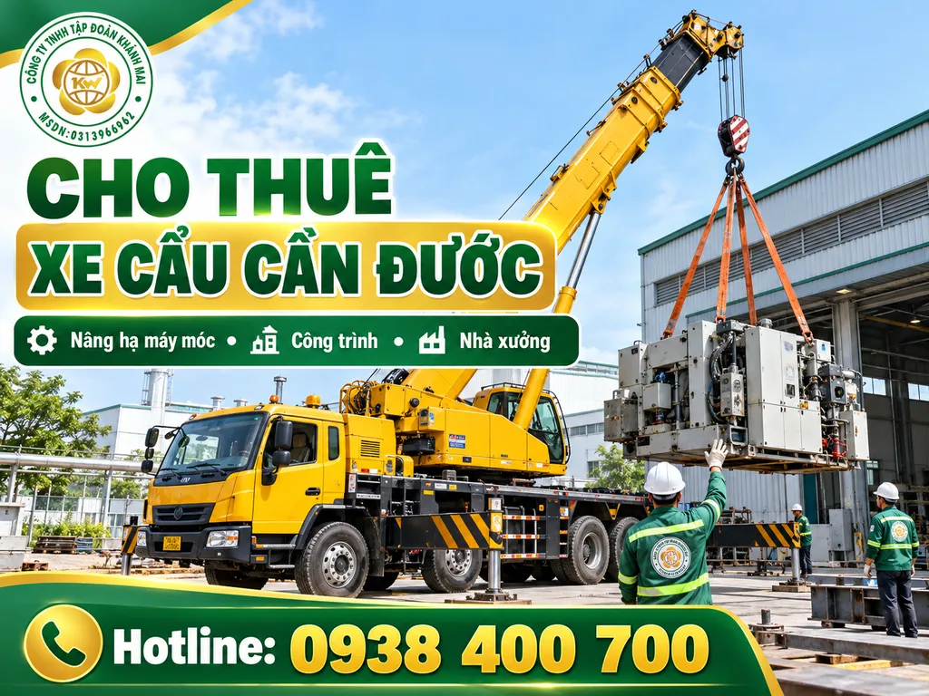 Cho Thuê Xe Cẩu Cần Đướ