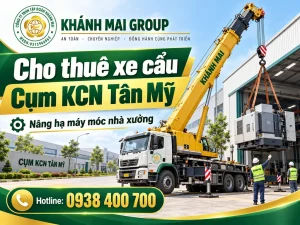 Cho thuê xe cẩu Cụm KCN Tân Mỹ