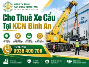 Cho Thuê Xe Cẩu Tại KCN Bình An