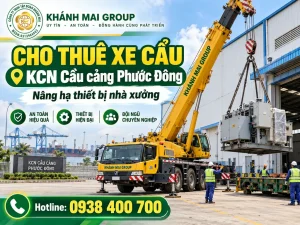 Cho Thuê Xe Cẩu KCN Cầu Cảng Phước Đông