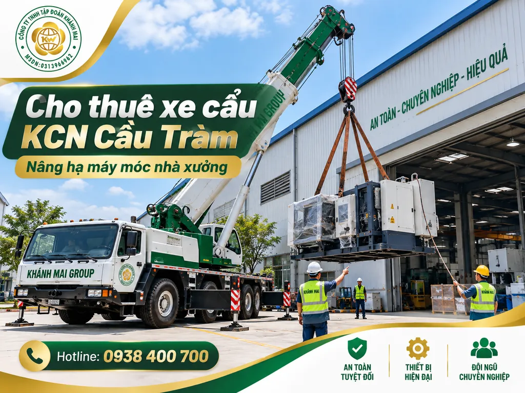 Cho Thuê Xe Cẩu KCN Cầu Tràm