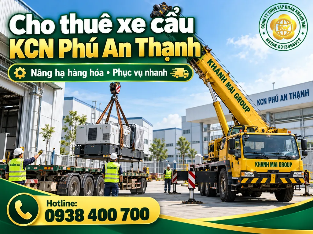 Cho Thuê Xe Cẩu KCN Phú An Thạnh