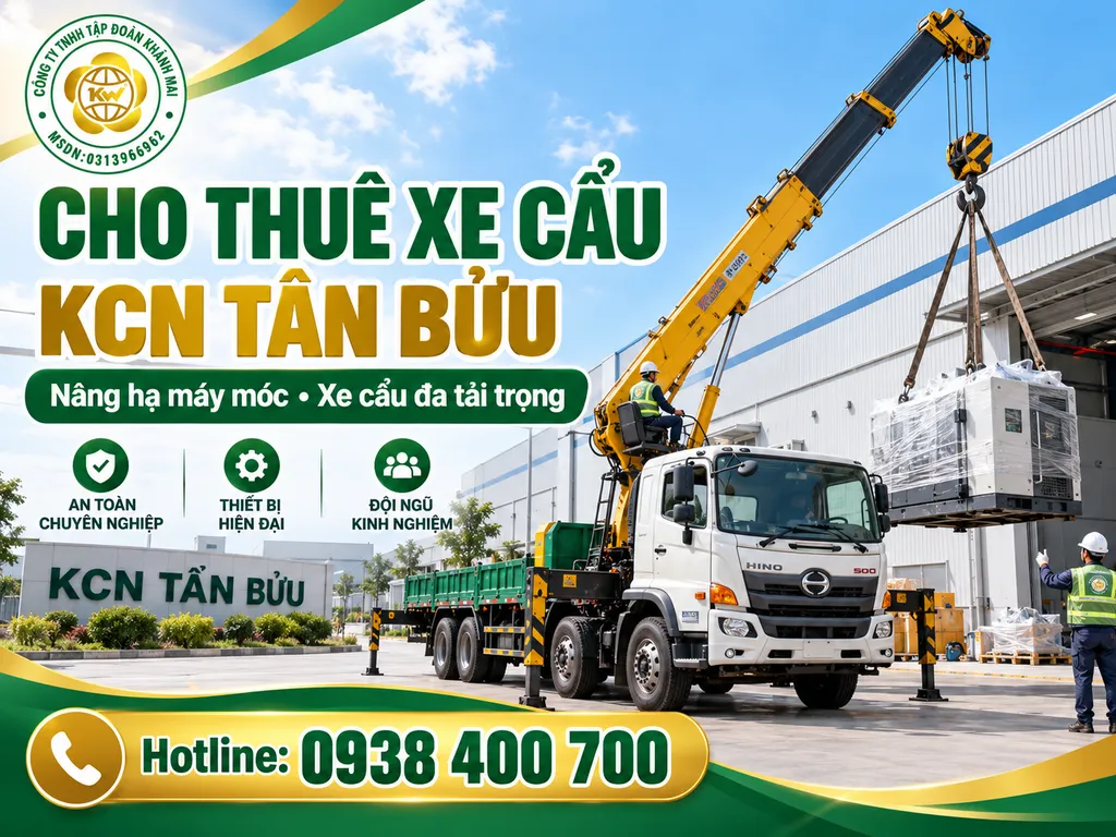 Cho Thuê Xe Cẩu KCN Tân Bửu