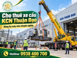 Cho thuê xe cẩu KCN Thuận Đạo