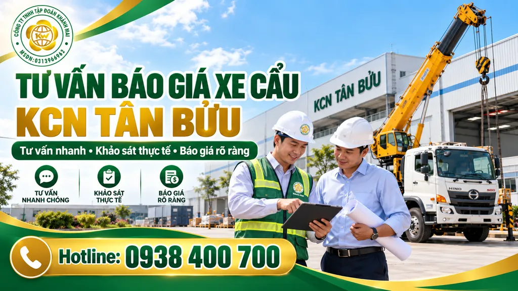 Nhân viên tư vấn phương án và báo giá xe cẩu dựa trên hình ảnh hiện trường nhà xưởng