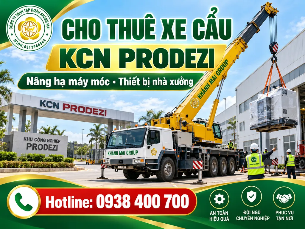 Cho Thuê Xe Cẩu KCN Prodezi